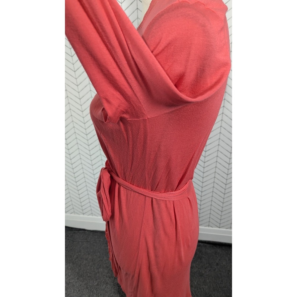 Eberjey Robe Women's Medium Coral‎ Lace Loungewear Boudoir Romantic Cottagecore - Picture 8 of 12